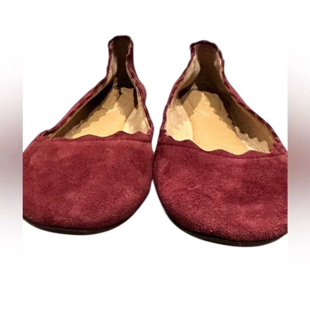 Stitch Fix x Violet & Red Winny Suede Scalloped Flat Shoes Flats Size 6M